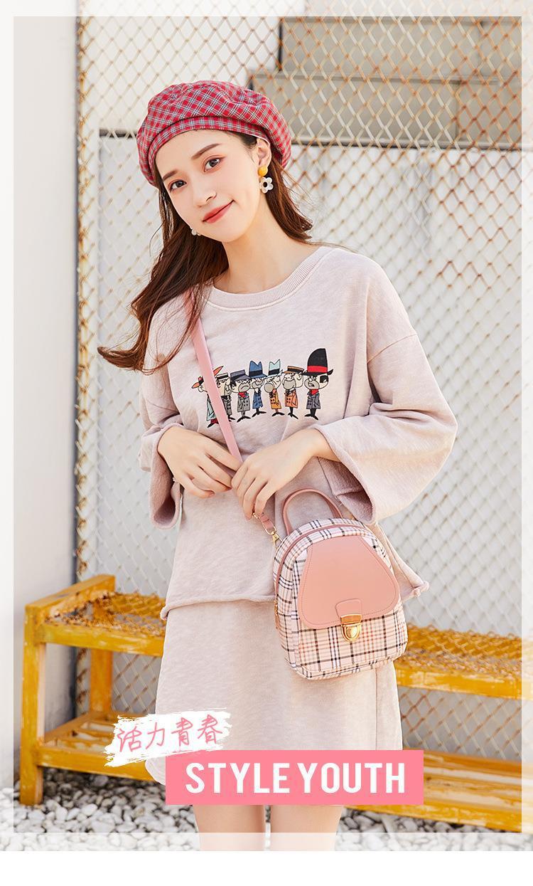 [HCM]Balo nữ mini caro phong cách Hàn Quốc siêu hot