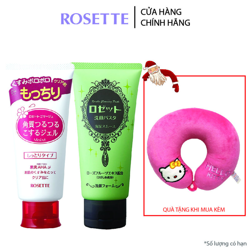 Combo Tẩy Tế Bào Chết Dành Cho Da Khô Rosette Gommage Moist 120g Và Sữa Rửa Mặt Thu Nhỏ Lỗ Chân Lông Rosette 120g giá rẻ