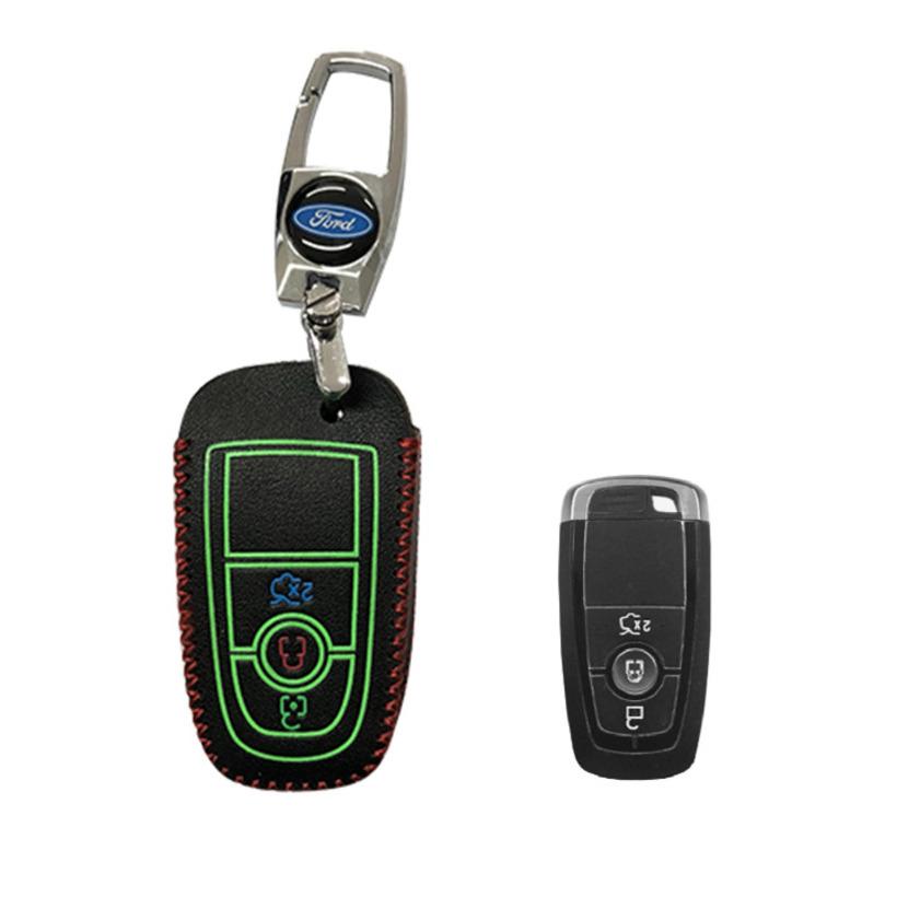 Genuine leather reflective keyed leather case for FORD RANGER, EVEREST, ECOSPORT