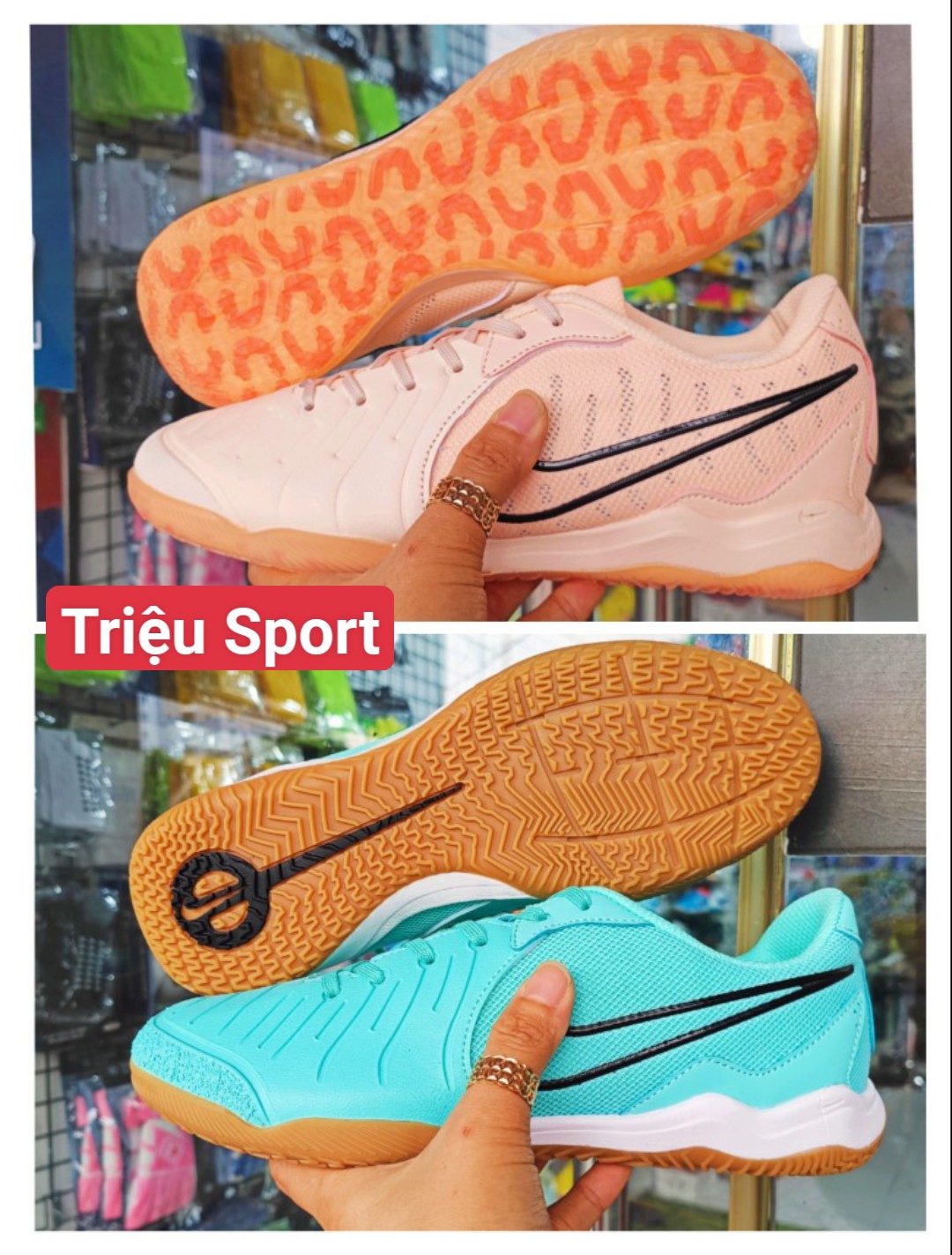 giày đá bóng tiempo 10 ic futsal (tặng khâu đế+tất+túi rút+hộp)