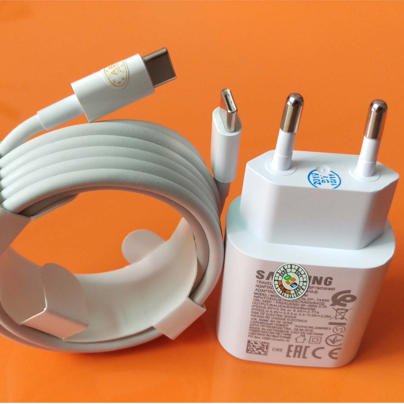 Bộ Sạc Nhanh S.amsung Galaxy Note 10+ Plus 25W Type-C 2 Đầu 2020 NEW