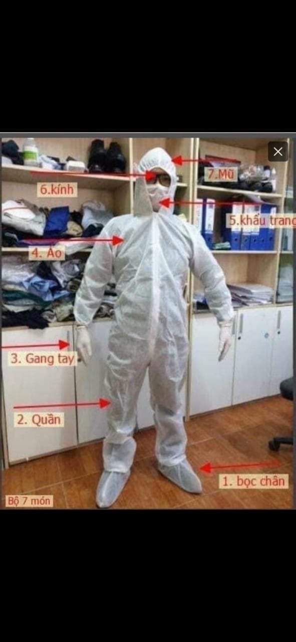 [HCM]Đồ Bảo Hộ Chống Dịch 7 món