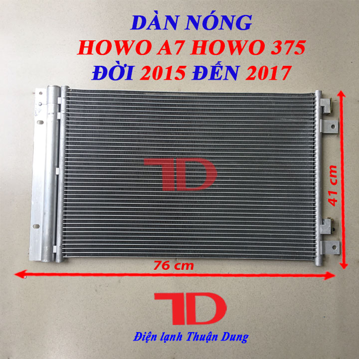 Dàn nóng HBS xe tải Howo A7 Howo 375 đời 2015 đến 2017 P08594 - Điện Lạnh Thuận Dung