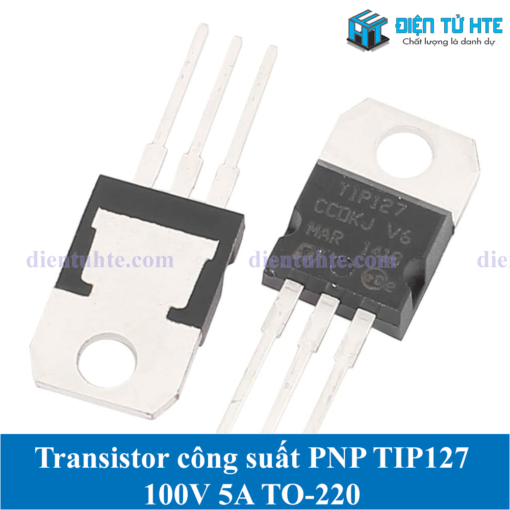 Combo 4 Transistor công suất PNP TIP127 100V 5A TO-220