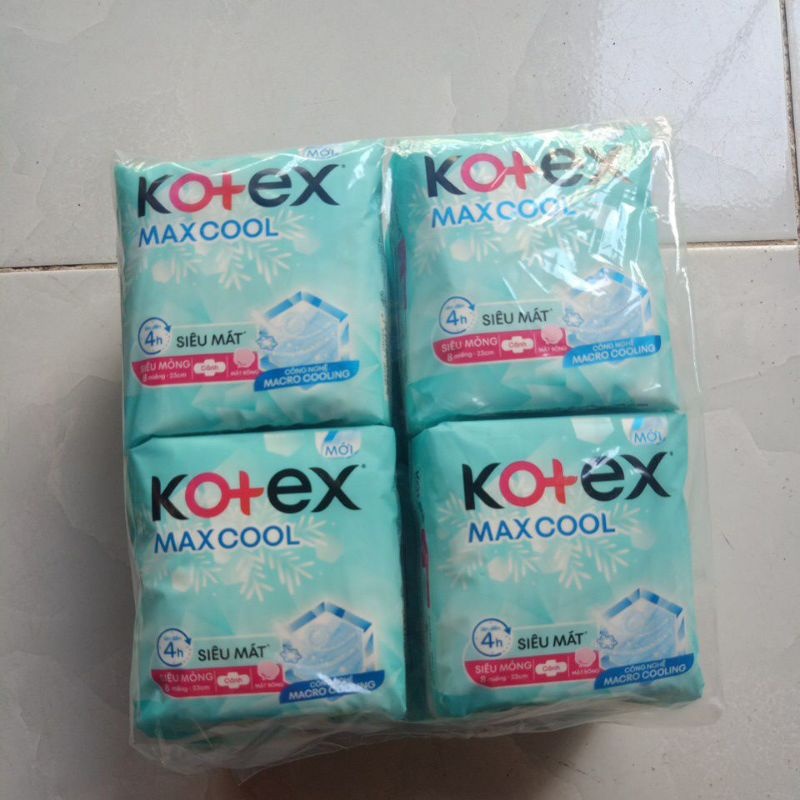 Băng vệ sinh Kotex maxcool siêu mỏng cánh