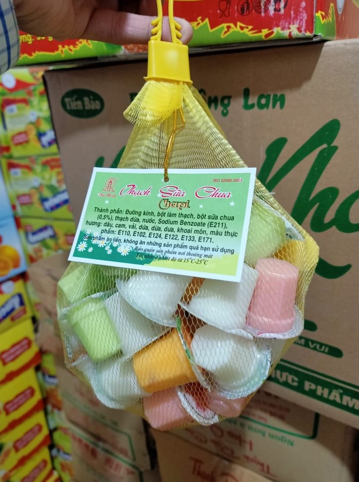 Giảm giá 1 túi thạch sữa chua chapi đức hạnh túi lưới 900g- hàng chuẩn công  ty đức hạnh-đồ ăn vặt-tết -tết 2022 - Mua Thông Minh