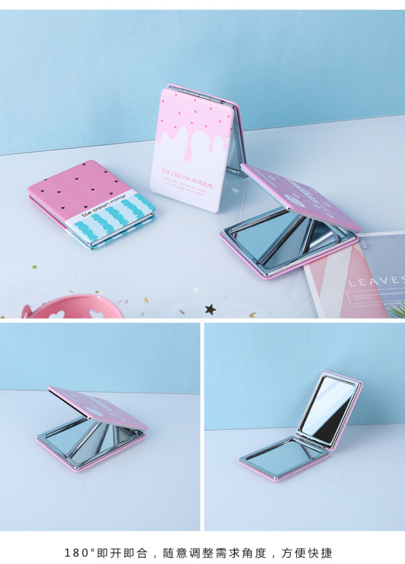 Gương Mini Gập Hai Mặt Dễ Thương Bỏ Túi Tiện Lợi giá rẻ