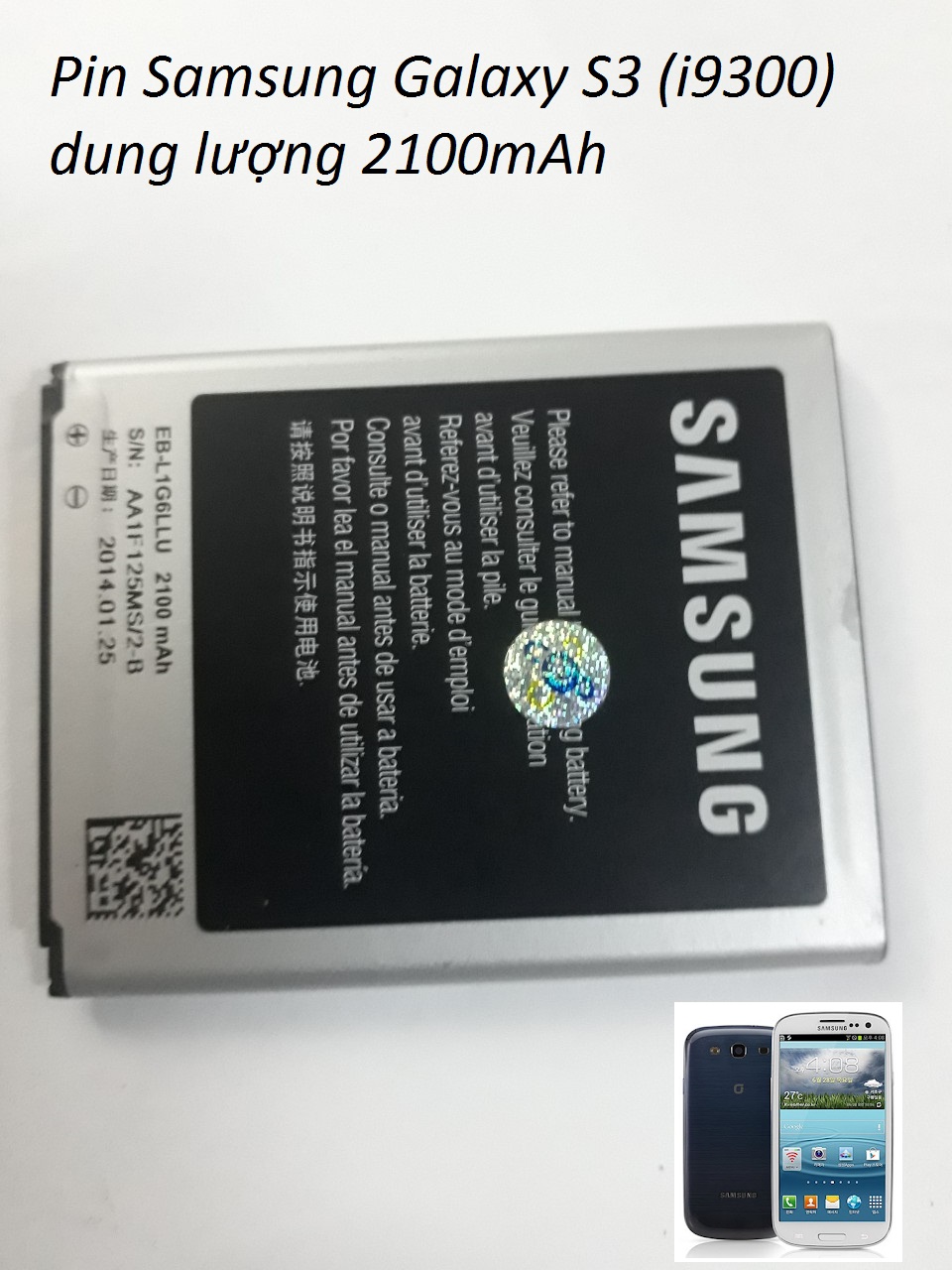 [HCM]Pin Sam.sung S3 / I9300 / EB-L1G6LLU