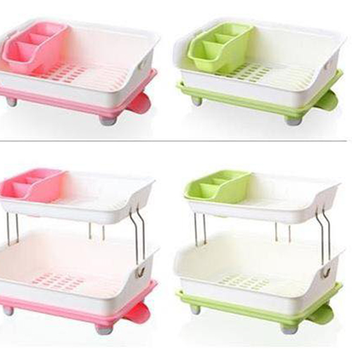 [HCM]KỆ ÚP CHÉN ĐĨA 2 TẦNG CÓ KHAY THOÁT NƯỚC