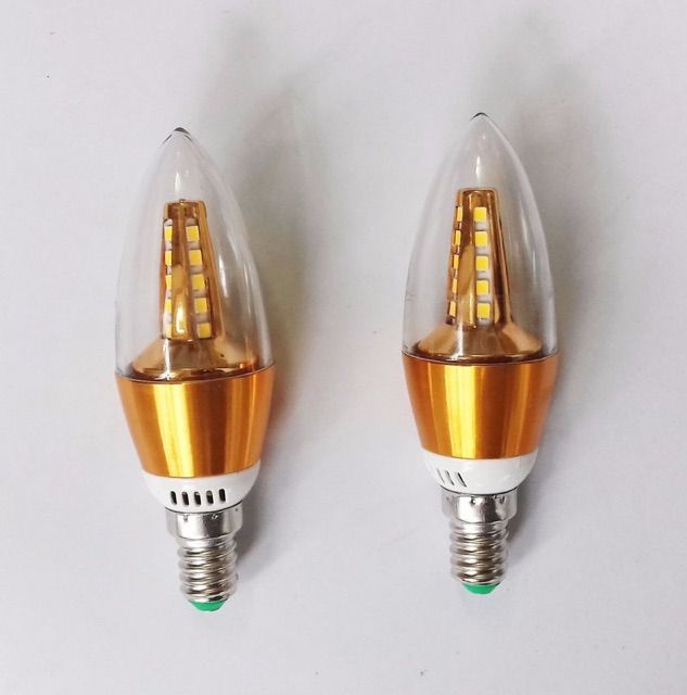 Bóng led quả nhót đui e14- 5w ánh sáng trắng, vàng