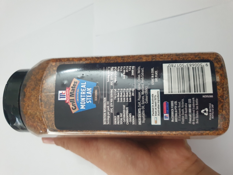 Gia Vị Tẩm Ướp Bò Nướng Mccormick (800g) nhập khẩu Úc