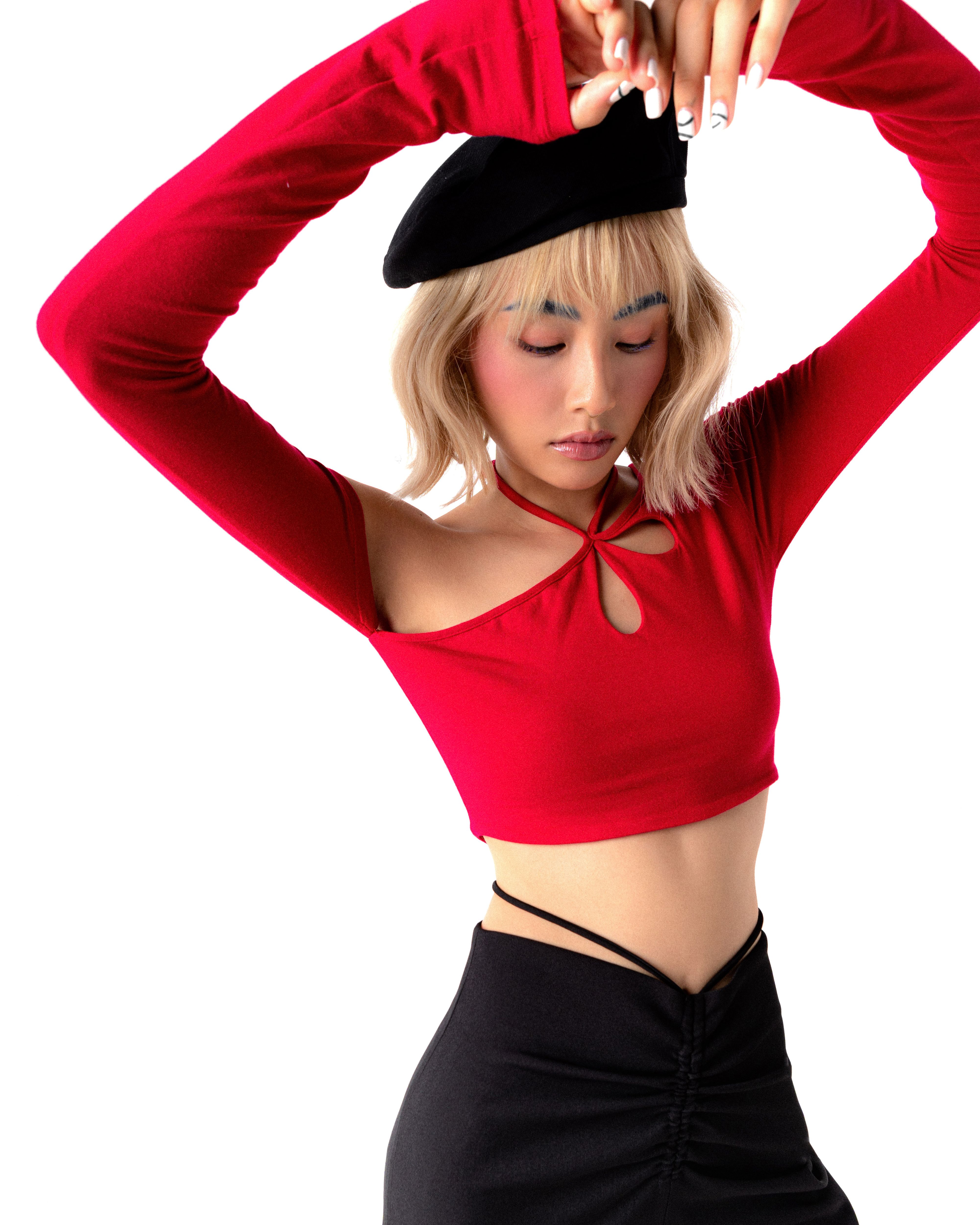 Áo croptop nữ tay dài | COMO TOP - CLÉLIE