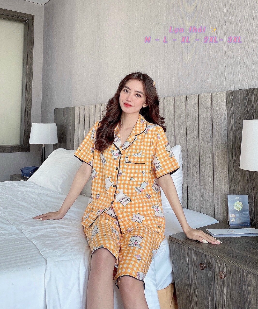 BỘ ĐỒ BỘ PIJAMA LỬNG  -- LỤA THÁI ( 45 - 75 KG)