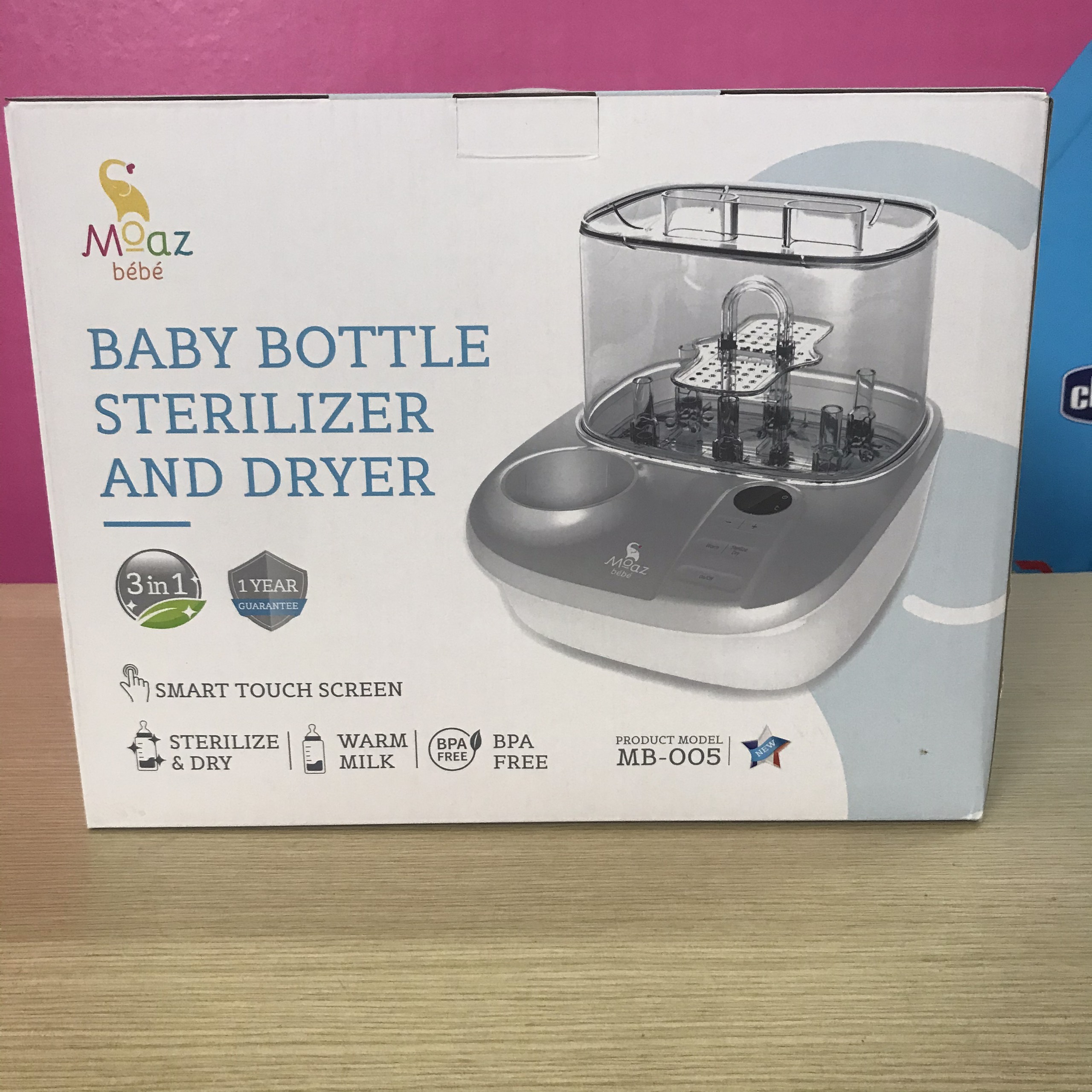 MÁY TIỆT TRÙNG, SẤY KHÔ, HÂM SỮA MOAZ BEBE MB005