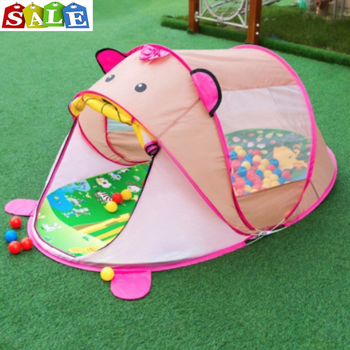 Lều bóng tự bung cho bé - Lều hình các con vật ngộ nghĩnh- Quà tặng dành cho bé