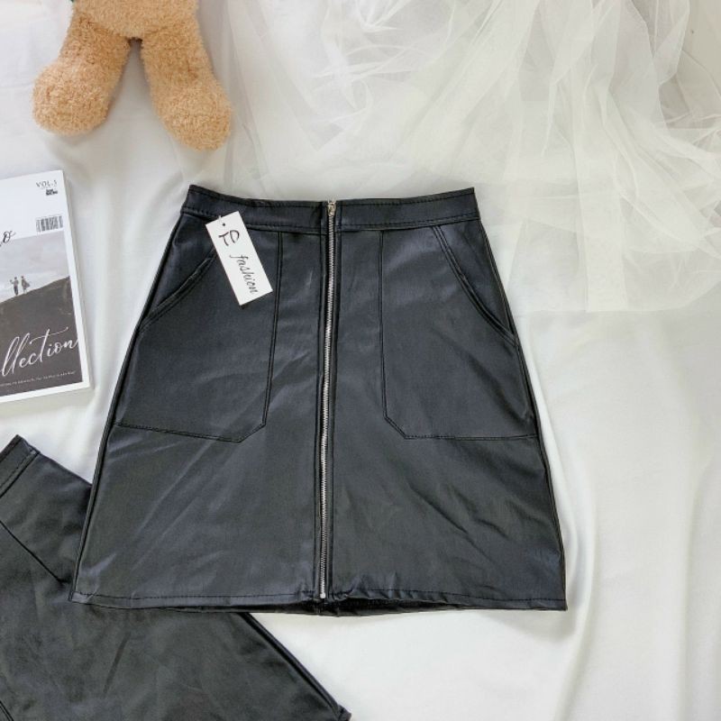 CHÂN VÁY CHỮ A DA SANG XỊN