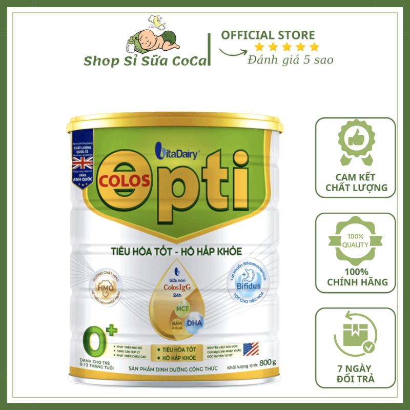 Sữa Colos Opti 0+ 800gr (mã Qr tích xu,date 2026)