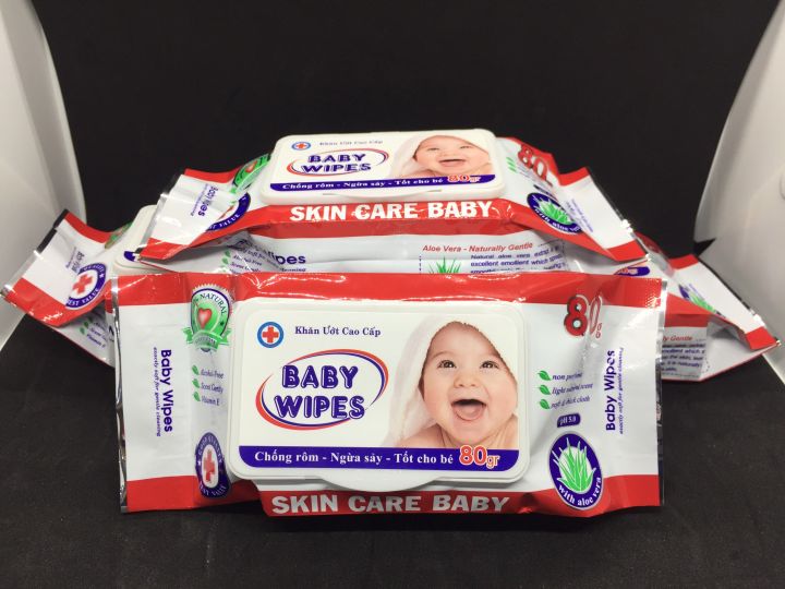 Khăn ướt baby wipes 80 tờ