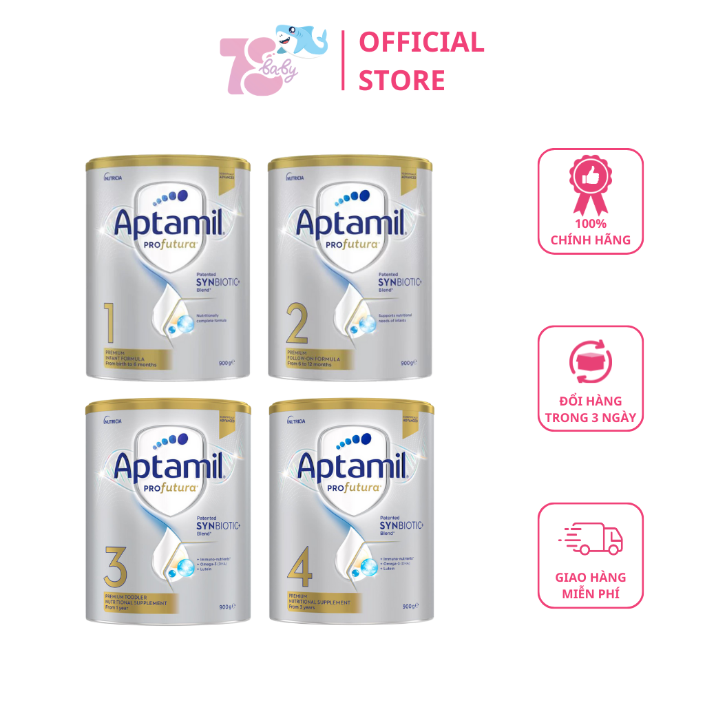 SỮA APTAMIL PROFUTURA ÚC 900G ĐỦ 4 SỐ