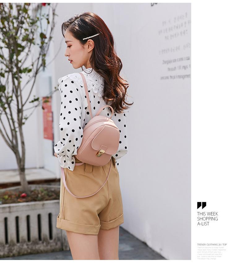 Balo nữ mini thời trang AT27 da Pu mềm mịn
