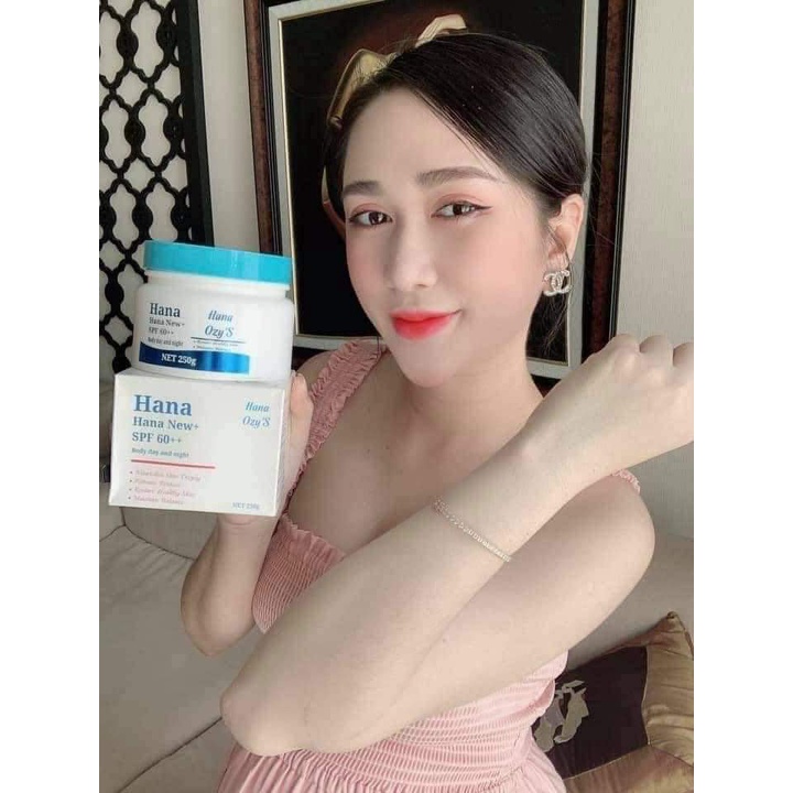 Kem Body Hana Xanh dưỡng trắng da