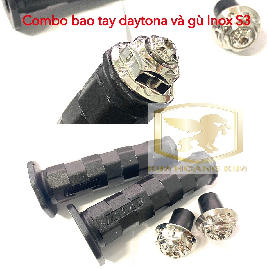 Combo Bao tay Daytona kèm Gù Inox 304 S3 Siêu đẹp,siêu hot...giá siêu rẻ