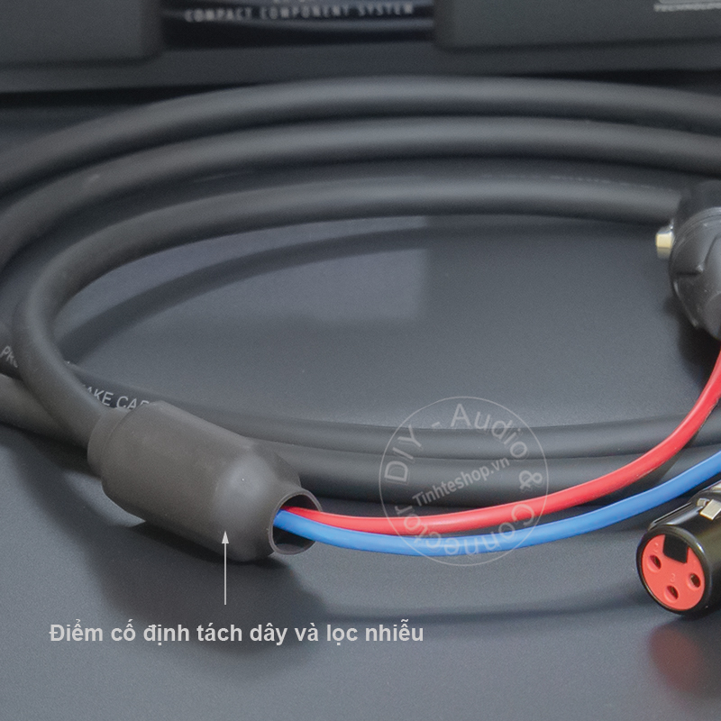 Jack canon đực 1 ra 2 DIY 0.5 đến 5 mét - Cáp XLR đực sang 2 đực