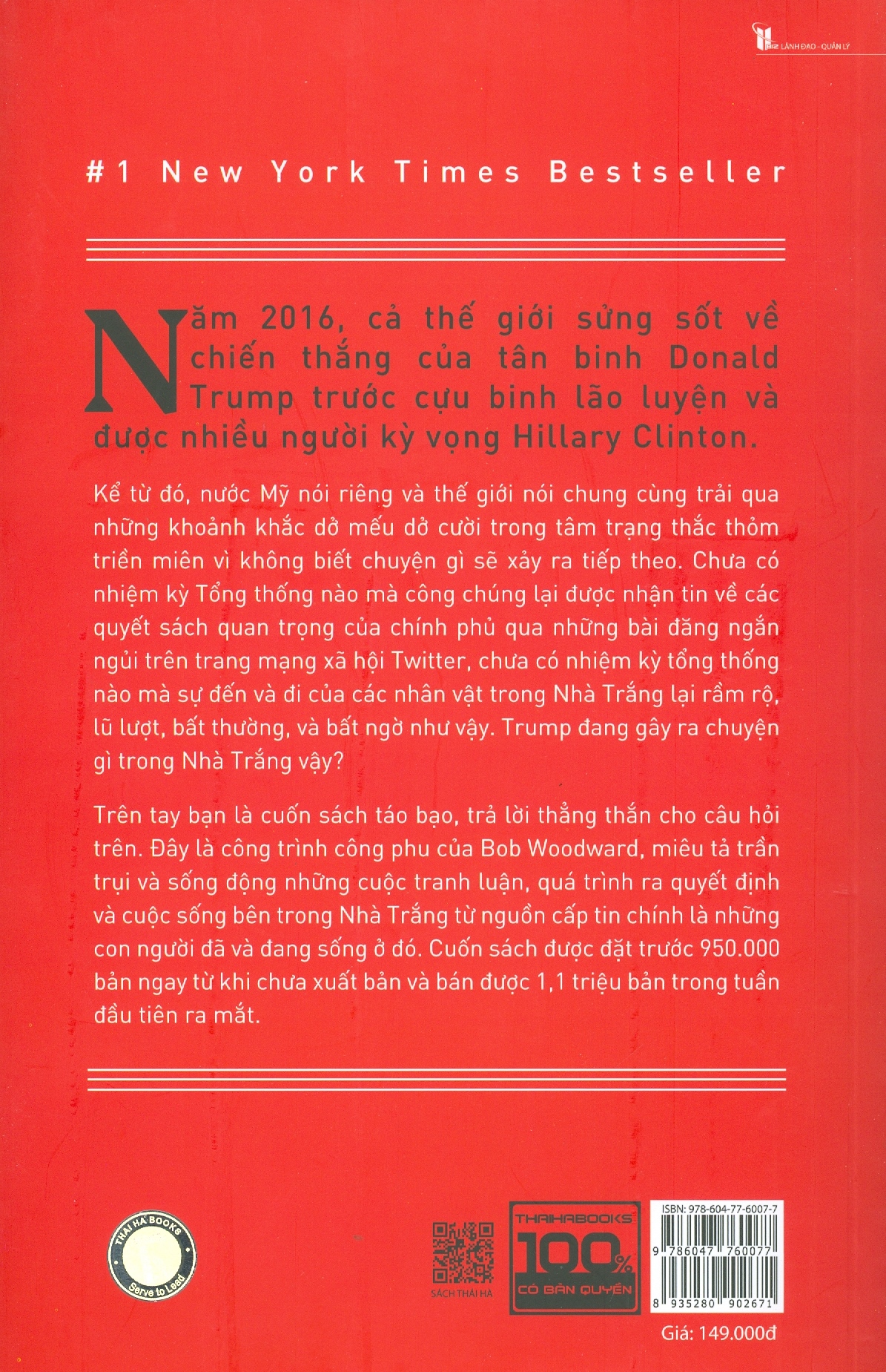 Sách - Fear: Trump ở Nhà Trắng