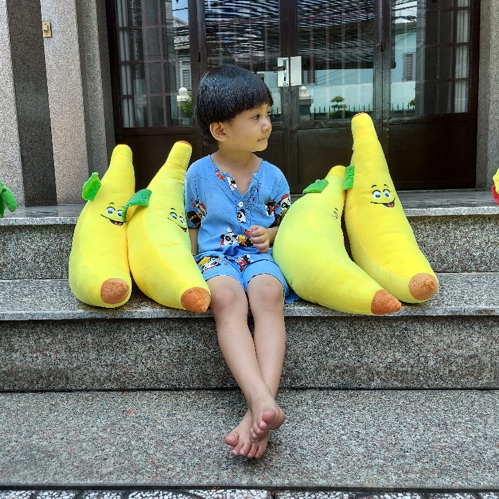CHUỐI NHỎ VUI VẺ NHỒI BÔNG 55CM