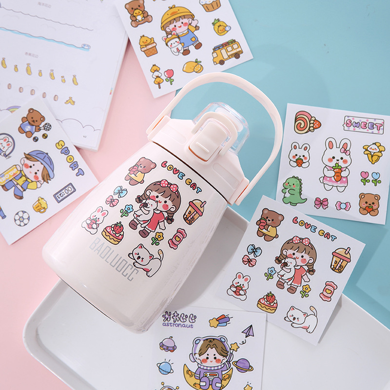 Set 1 tấm sticker cute dễ thương trang trí sổ