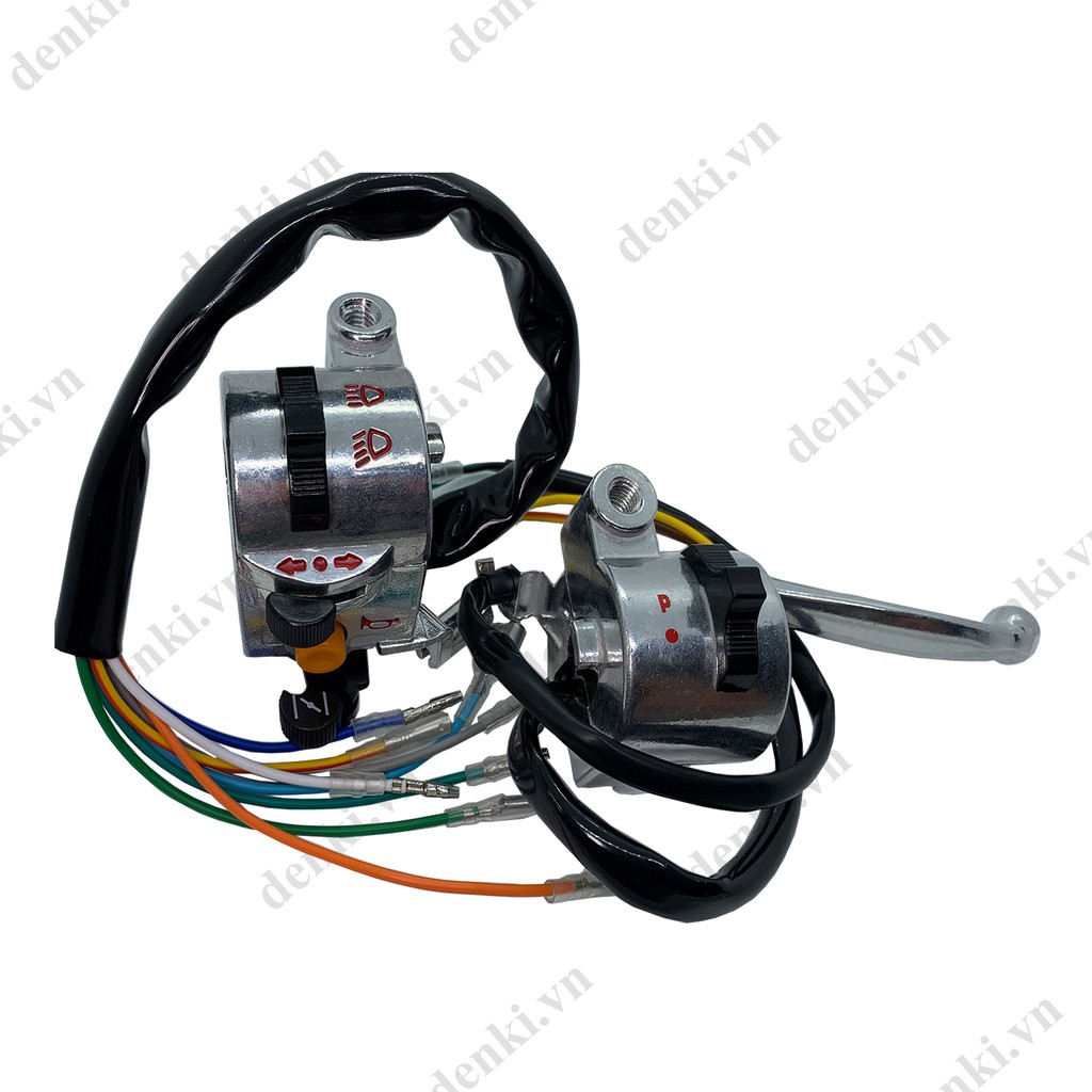 Bộ cùm dành cho xe Cub 81 Trung Quốc (Có đề - Giắc hộp)