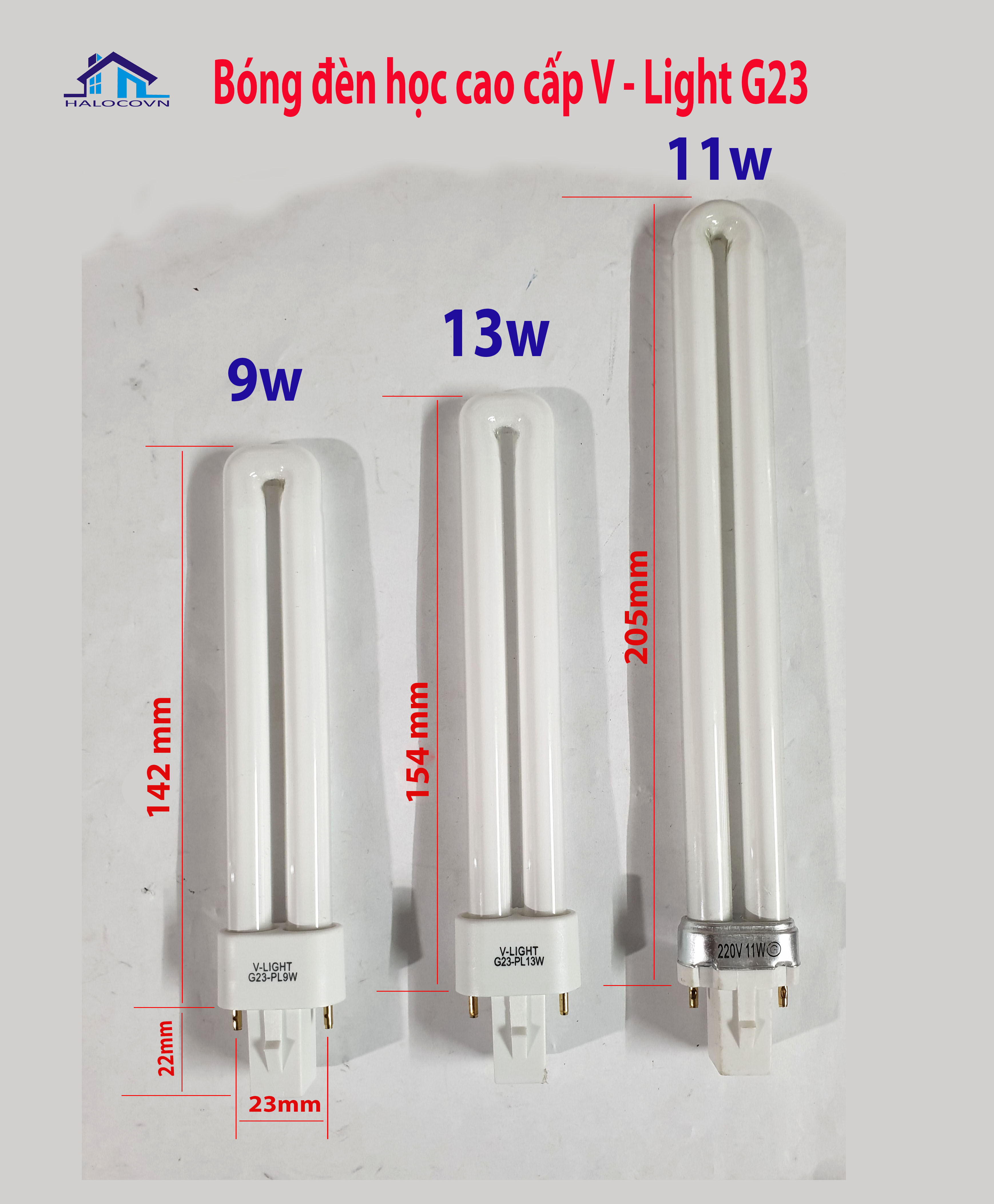 bóng đèn bàn cao cấp  V light 9w 13w 11w