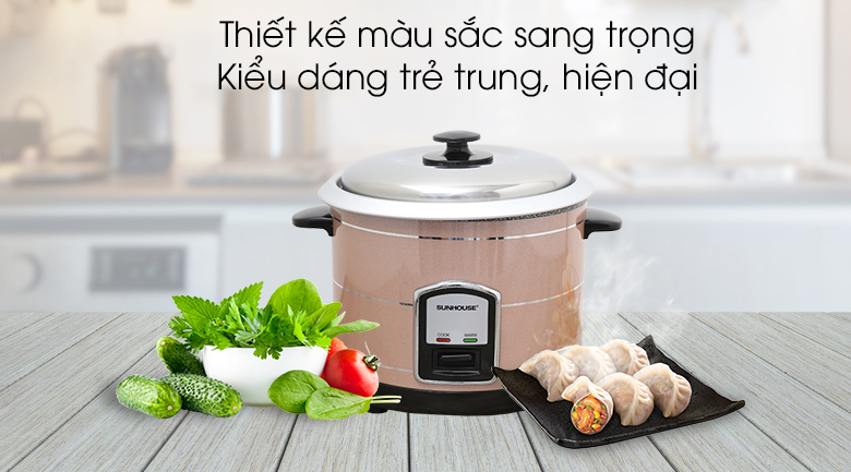 Nồi cơm nắp rời Sunhouse 1.2 lít SHD8105