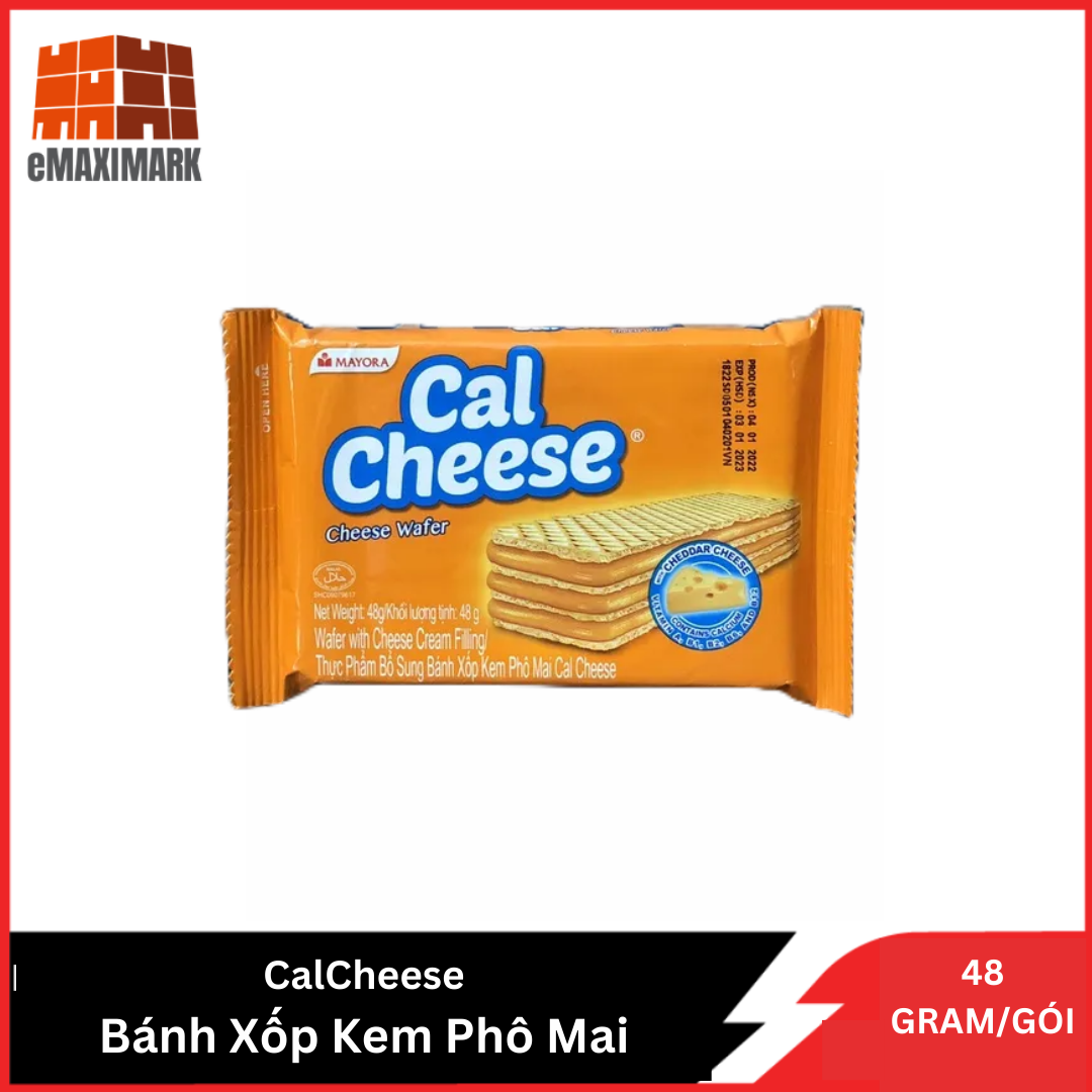 [HCM ship 2h] Bánh Xốp Phô Mai Cal Cheese Gói 48G