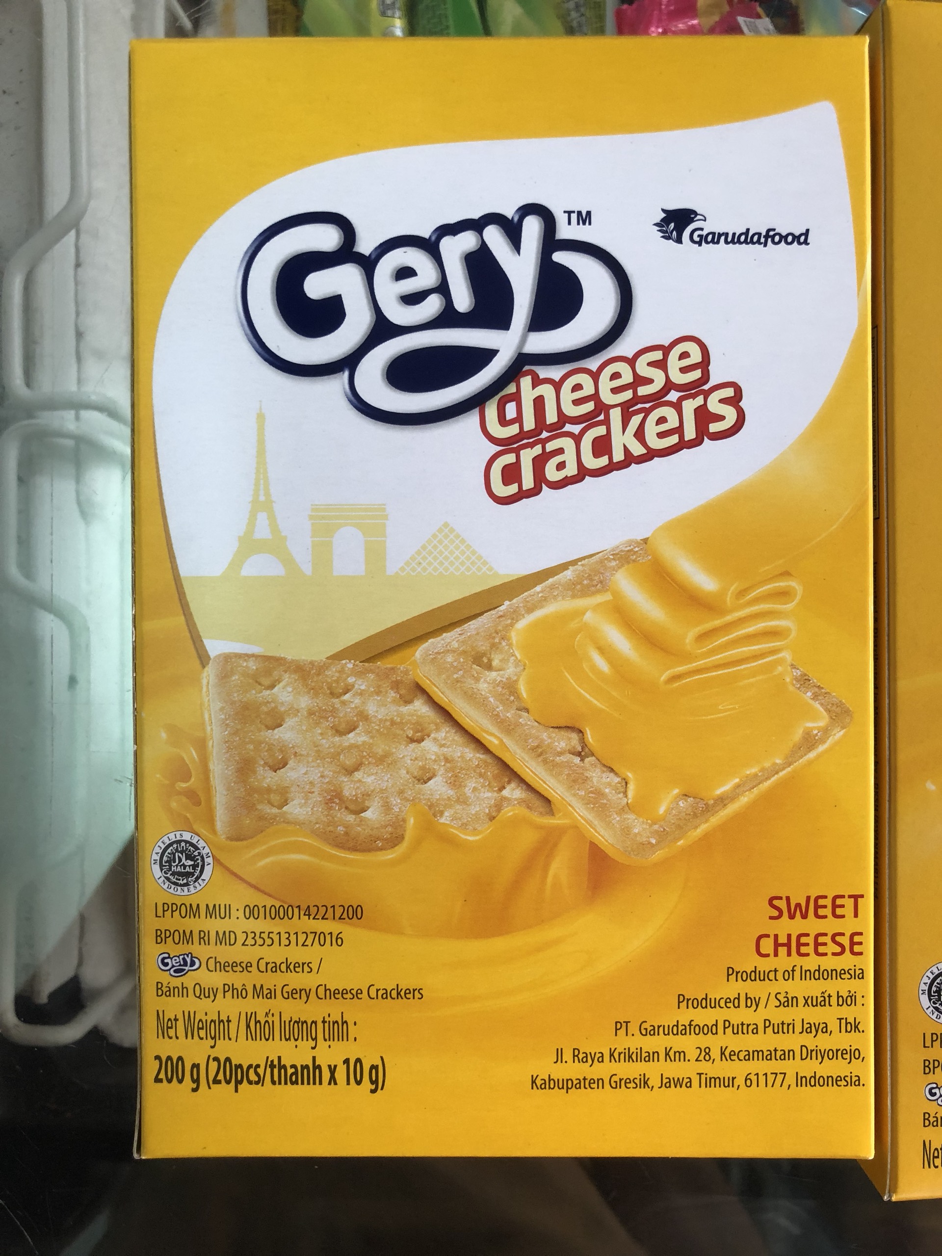[HCM]Bánh quy phô mai Gery Cheese Crackers 270g