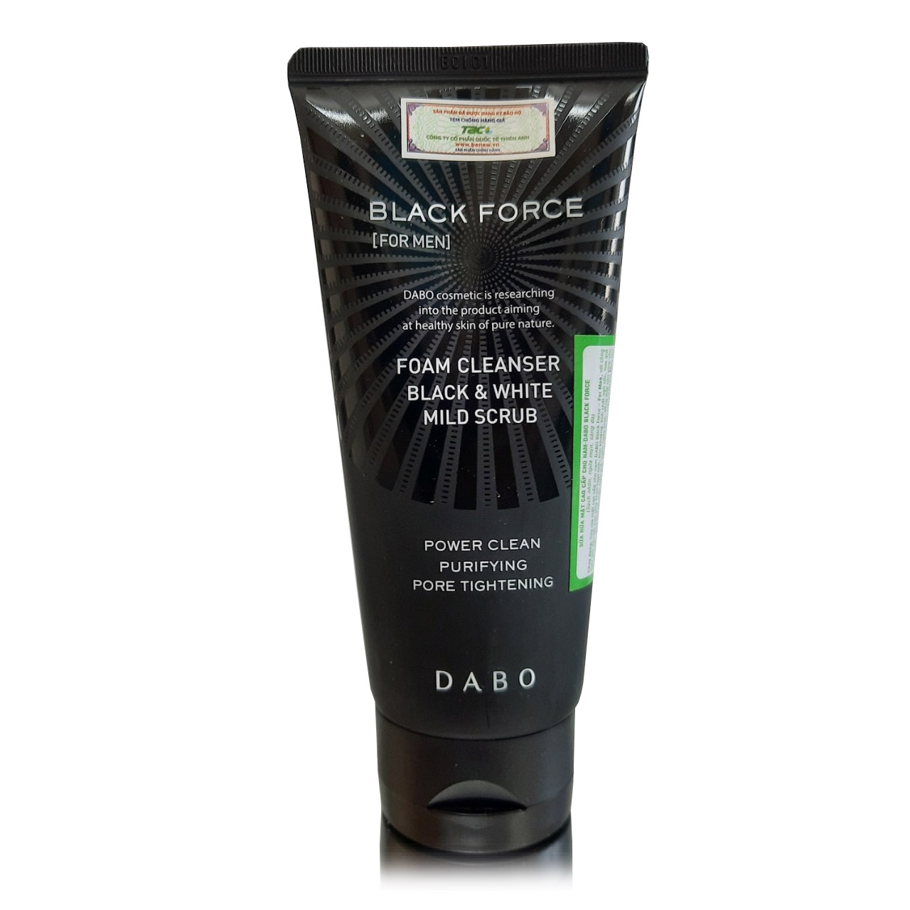 Sữa rửa mặt cao cấp cho nam DABO Black Force For Men 120ml