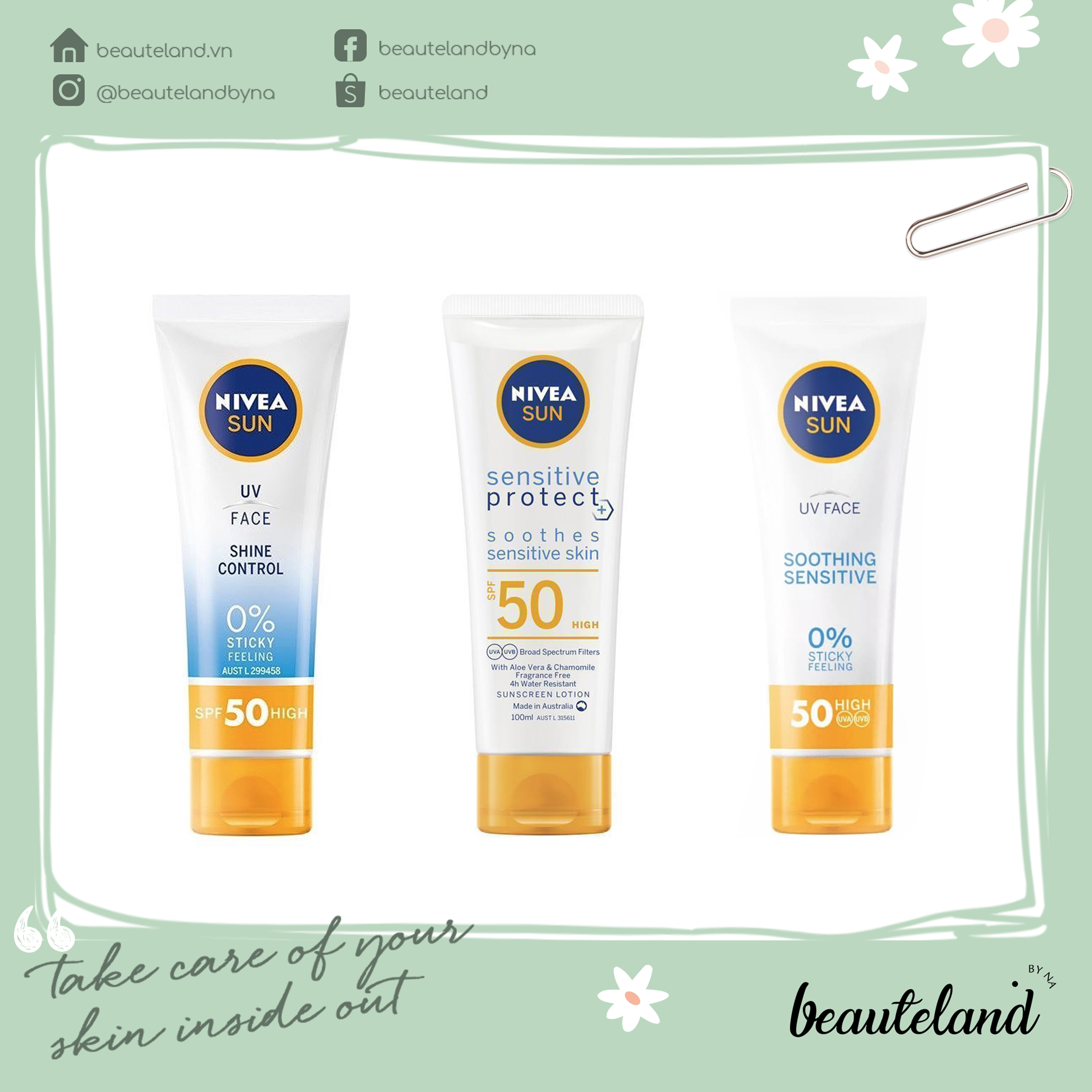 Nivea Sun UV Face (Shine Control/Soothing Sensitive)