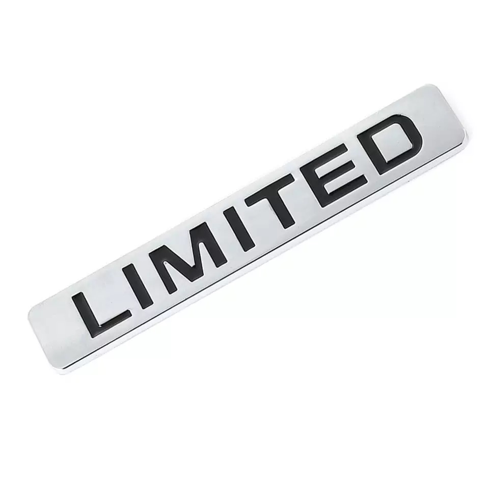 [HCM]Chữ kim loại Limited dán xe ô tô