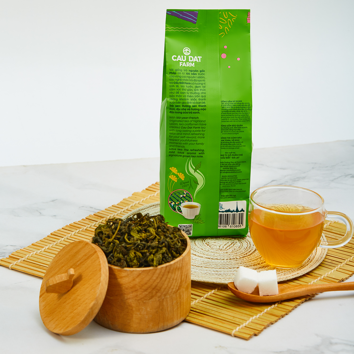TRÀ SEN CẦU ĐẤT GÓI 100G