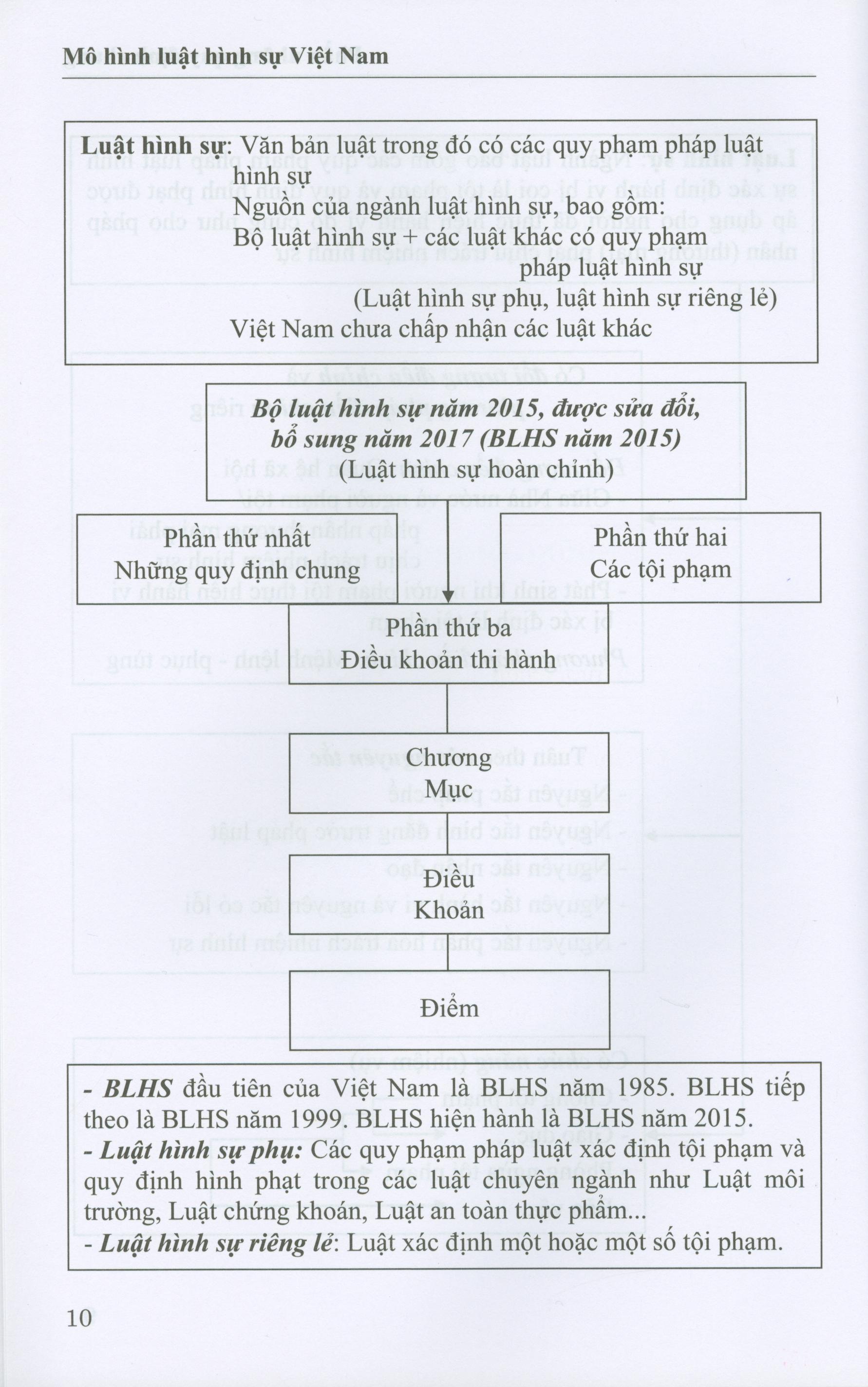 Mô hình Luật hình sự Việt Nam