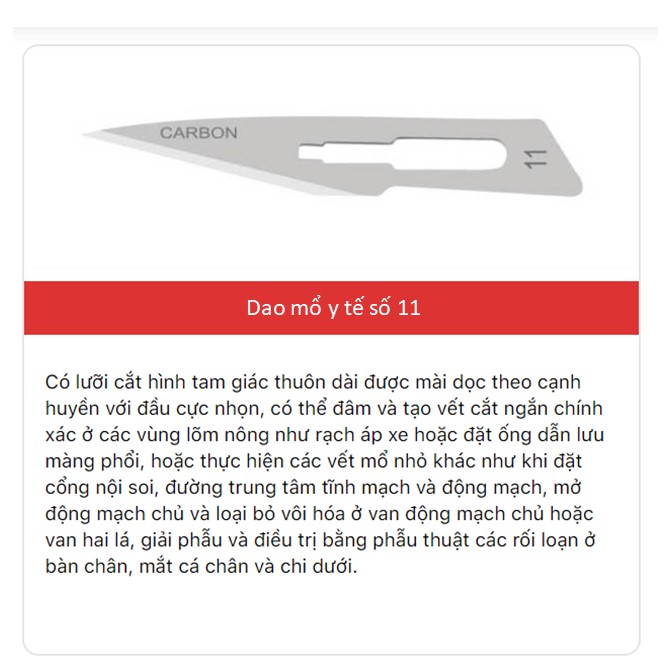 Cán dao mổ y tế số 3 (Kèm 50 lưỡi dao mổ thích hợp)