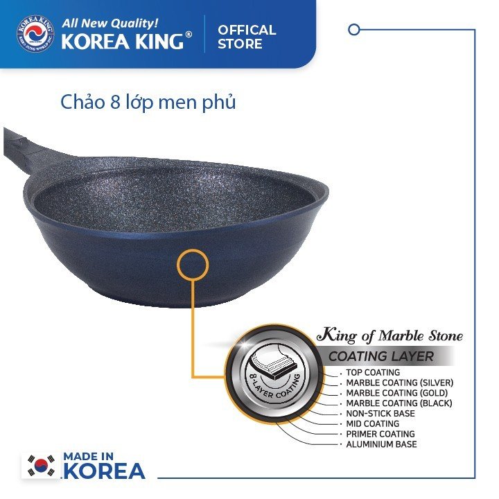 Chảo sâu Korea King KW-24CI (size 24cm)