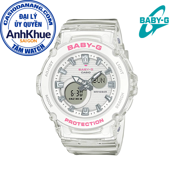 Đồng hồ nữ dây nhựa Casio Baby-G chính hãng Anh Khuê BGA-270S-7ADR...