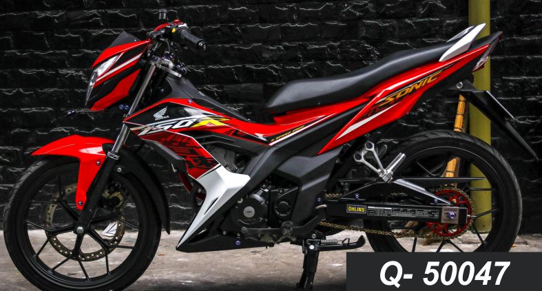 Tem rời sonic 150 trắng đỏ