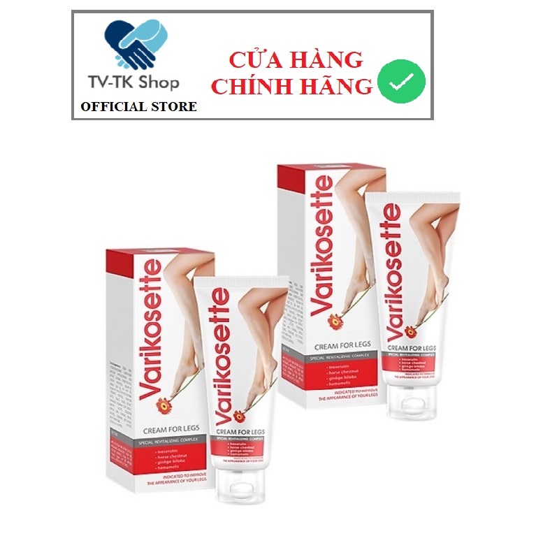 Combo 2 Hộp Kem Xóa Giãn Tĩnh Mạch Varikosette Nga - Mẫu mới