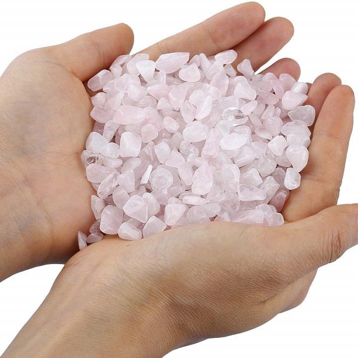 Thạch Anh Vụn Hồng Tự Nhiên
