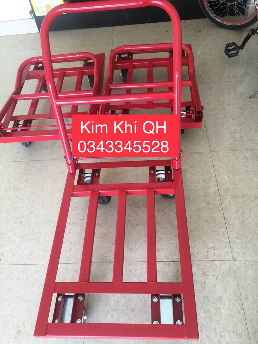 Xe đẩy hàng 4 bánh gấp gọn tải trọng lớn 300- 500 kg