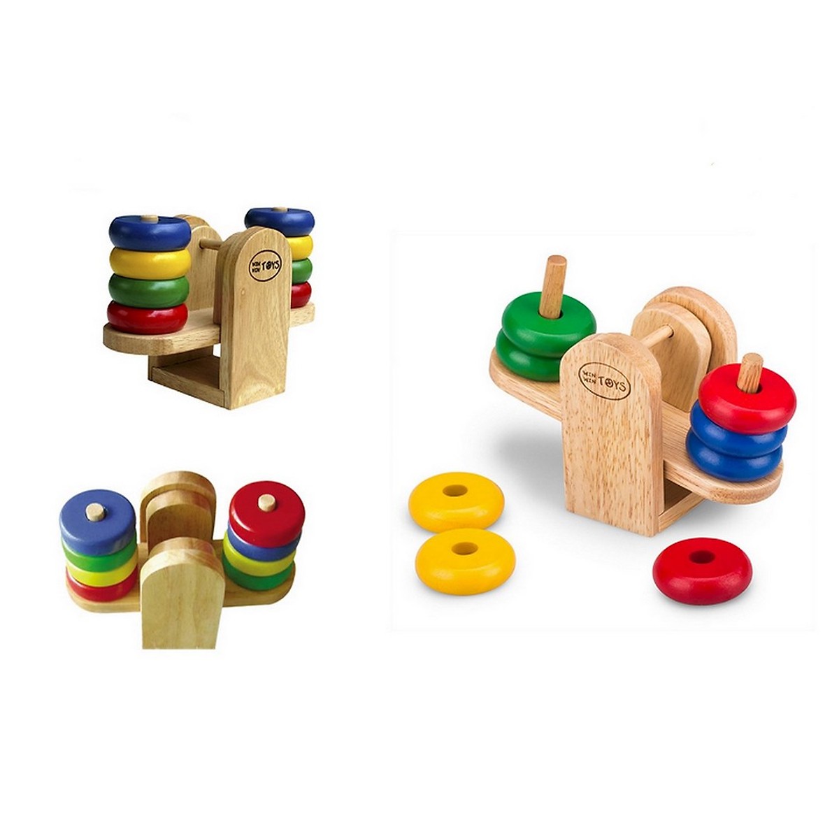 Đồ chơi gỗ cân bập bênh hãng Winwintoys