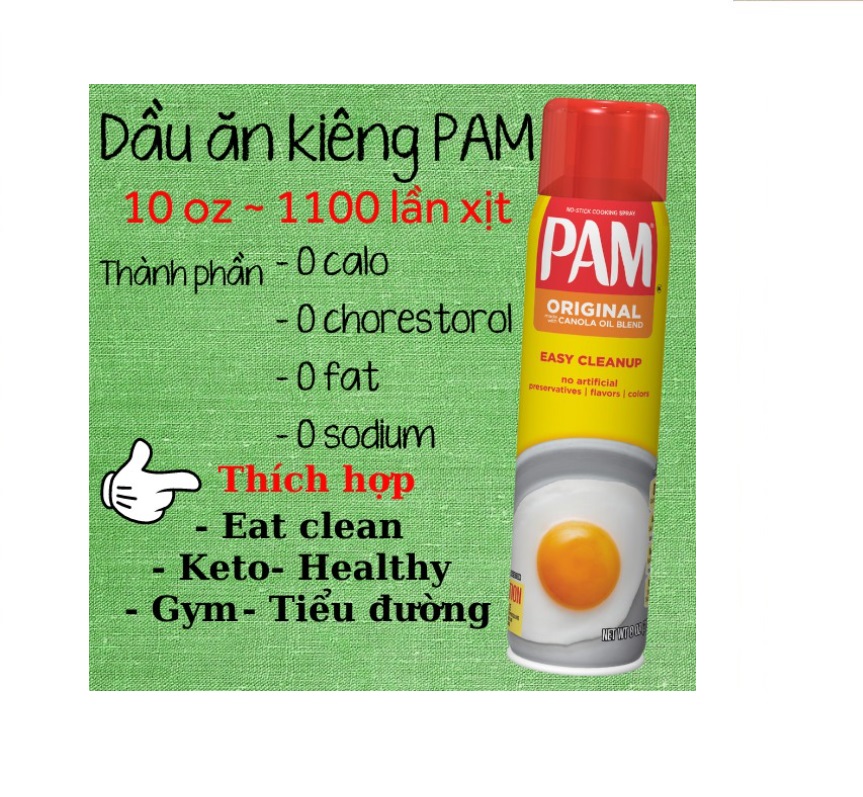 Dầu ăn dạng xịt Pam US