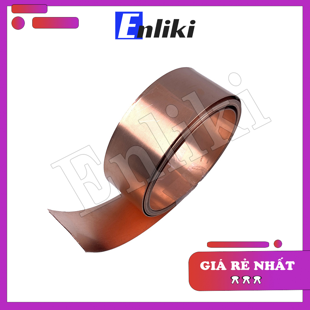 Đồng lá EE55 - 5 Zem Màu Đỏ (Mét)